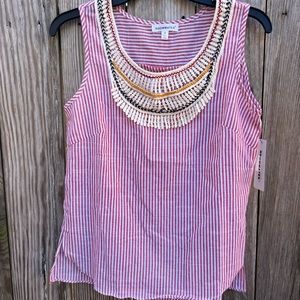 ROOMMATES Striped Tank Top Shell Women’s Small NWT NEW